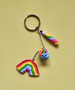 Rainbow Love Key Ring *Free Shipping