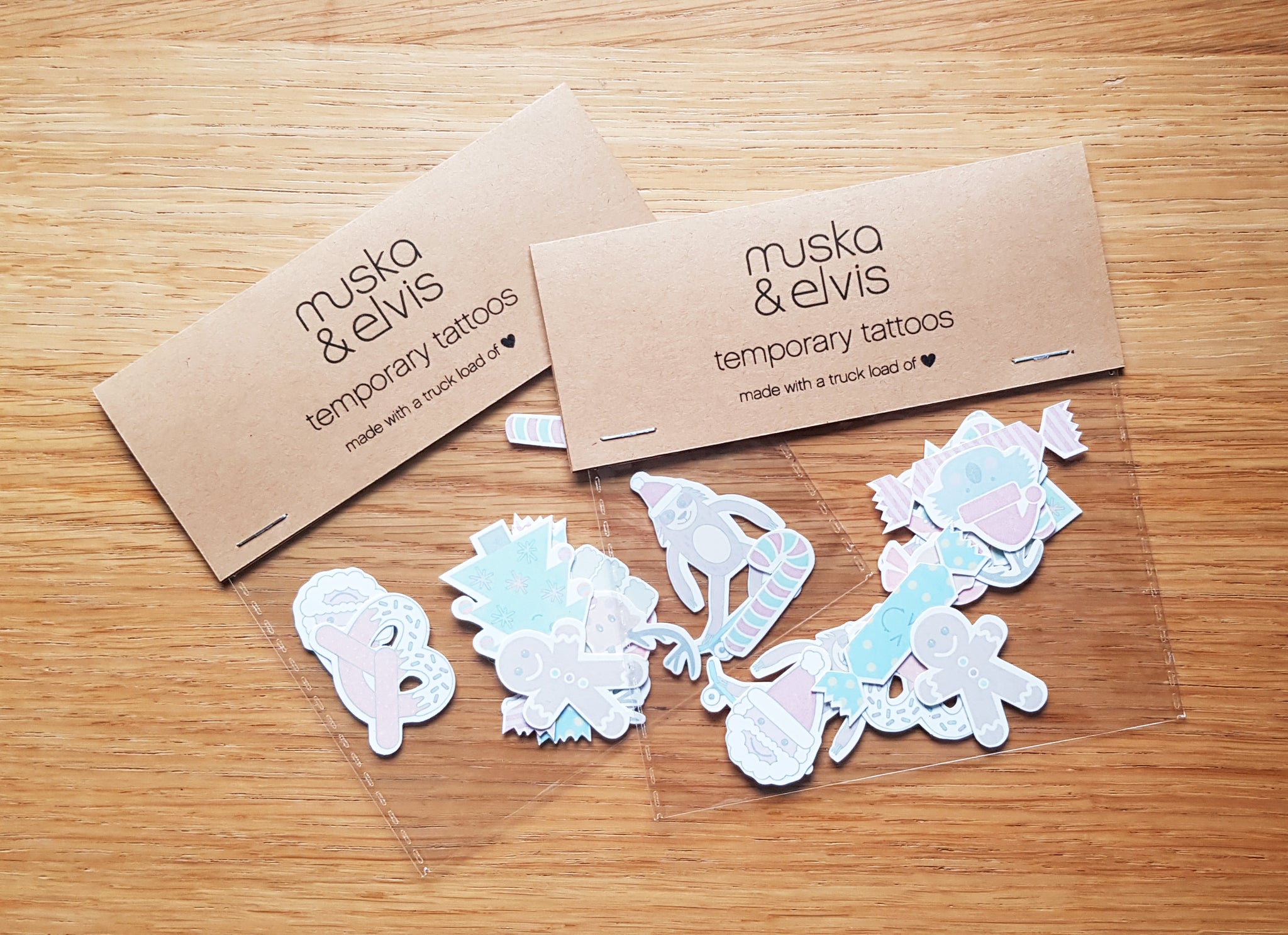 LIMITED EDITION Christmas Temporary Tattoo Pack *PRE ORDER (free shipping in Aust)